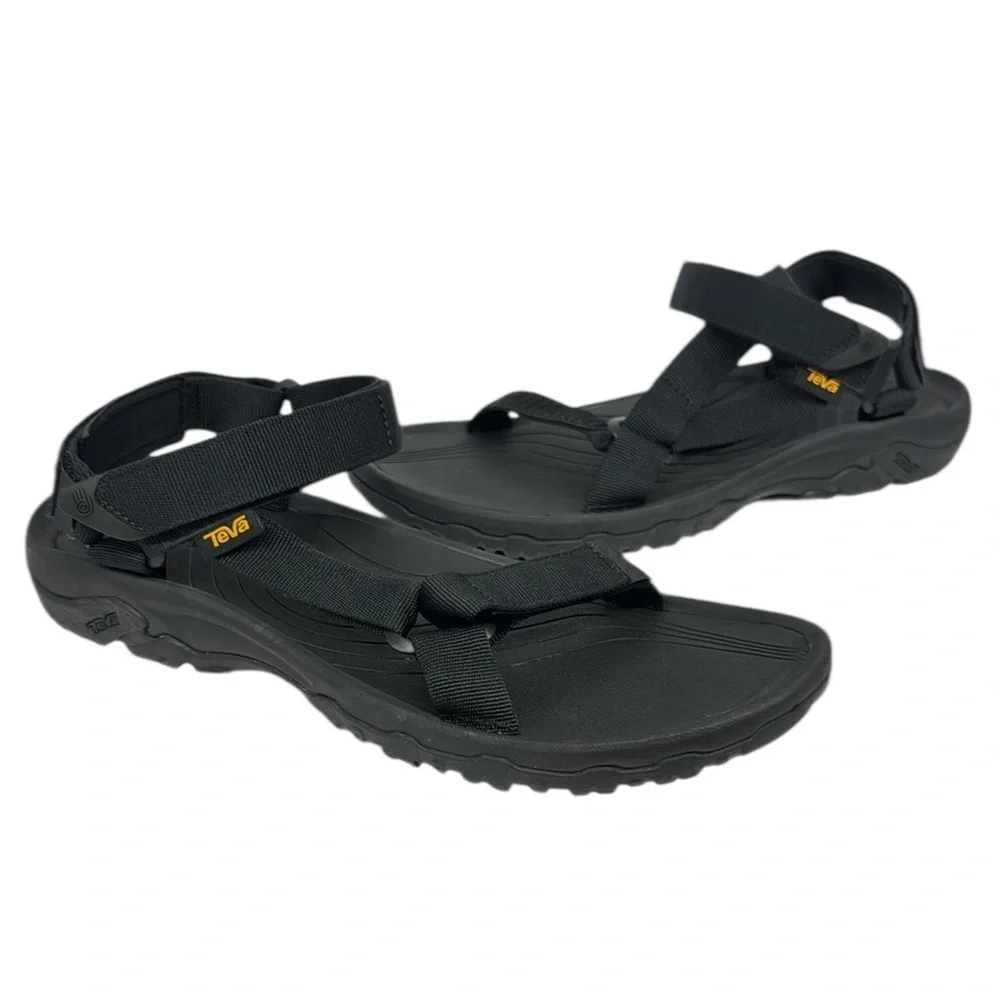 New-NIB Teva Hurricane 4 Black Hiking Outdoor Water Sport Sandals Men's Size 14